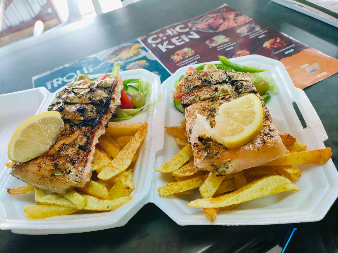 Wings and Salad