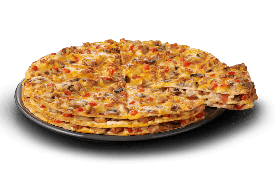 TRIPLE-DECKER TOPPED CHICKEN
