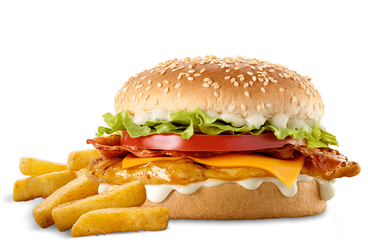 CHEESE, BACON & CHICKEN