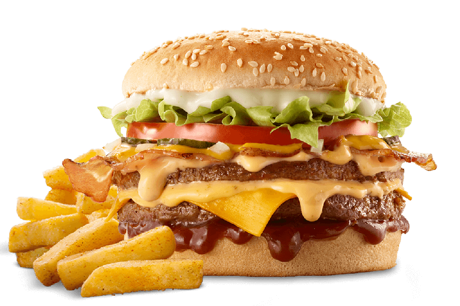 DOUBLE CHEESY BACON BURGER
