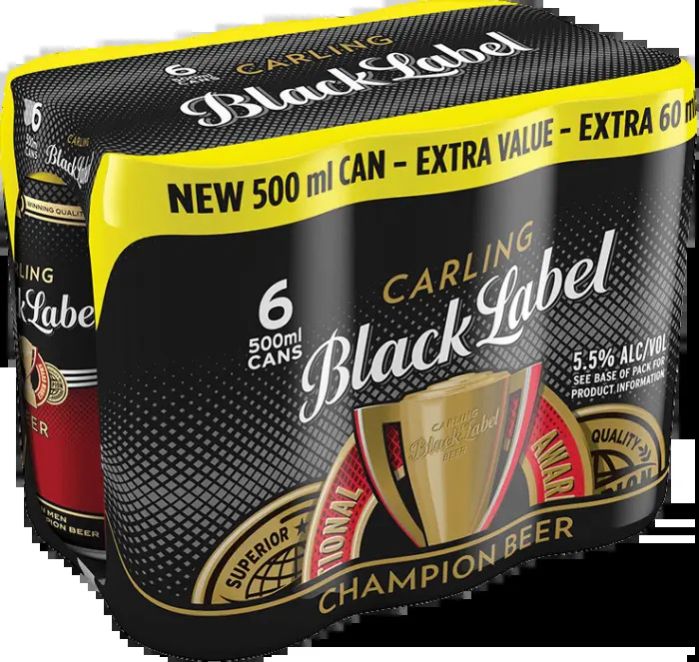 BLACK LABEL CAN 6 x 500 ml
